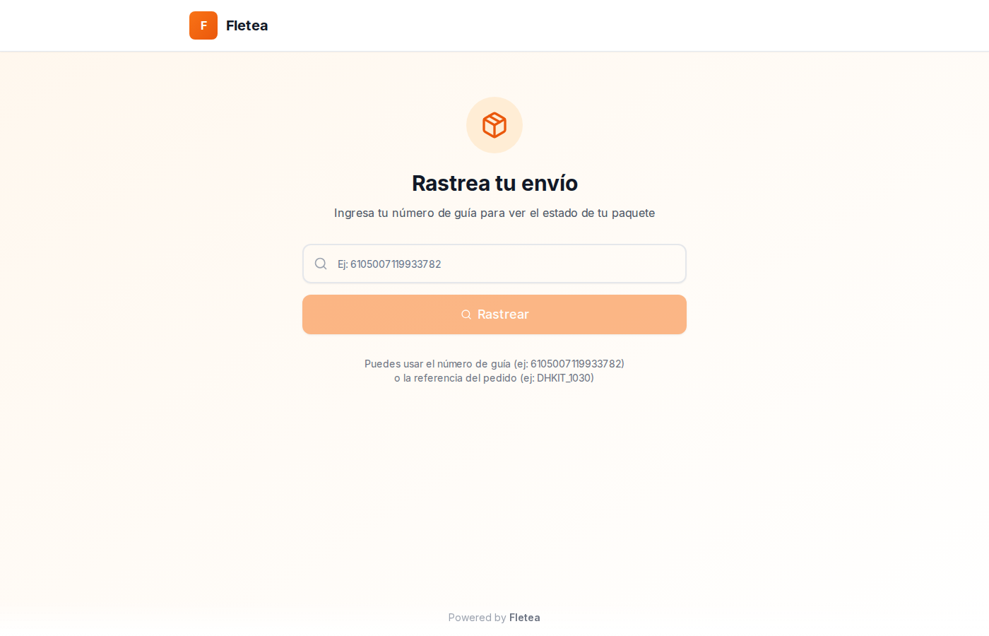 Pagina publica de rastreo